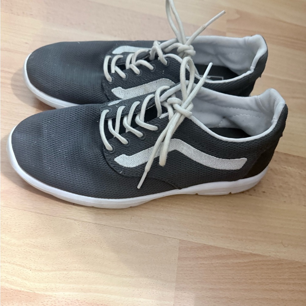 Vans Gray and White Casual Sneakers